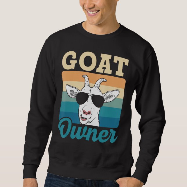 Ziegenhalter Lover Tierziege Sweatshirt (Vorderseite)