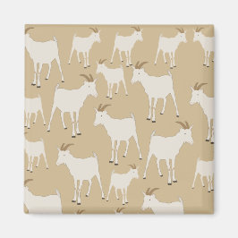 Ziegenhaltung Muster Magnet