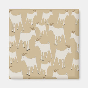 Ziegenhaltung Muster Magnet