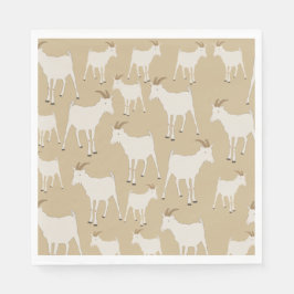 Ziegenhaltung Muster Serviette