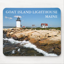 Ziegeninsel Leuchtturm, Maine Mousepad