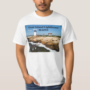 Ziegeninsel Leuchtturm, Maine T - Shirt