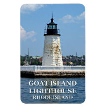 Ziegeninsel Leuchtturm, Rhode Island Flexi Magnet
