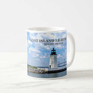 Ziegeninsel Leuchtturm, Rhode Island Tasse