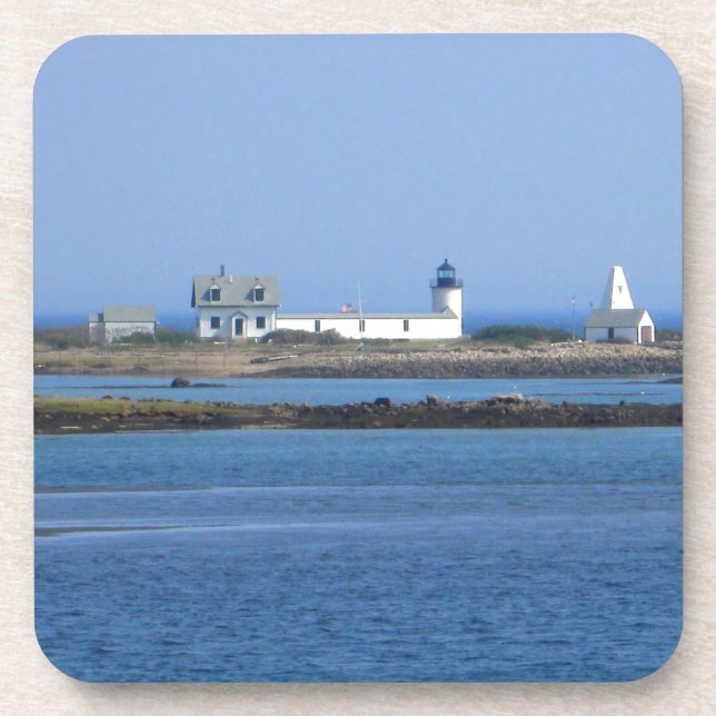 Ziegeninsel Leuchtturm Untersetzer (Vorderseite)