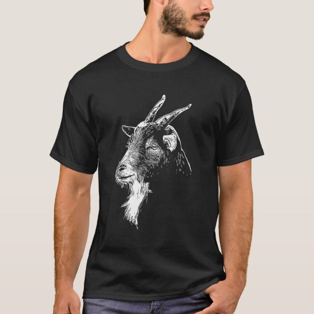 Ziegenkopf T-Shirt (Vorderseite)
