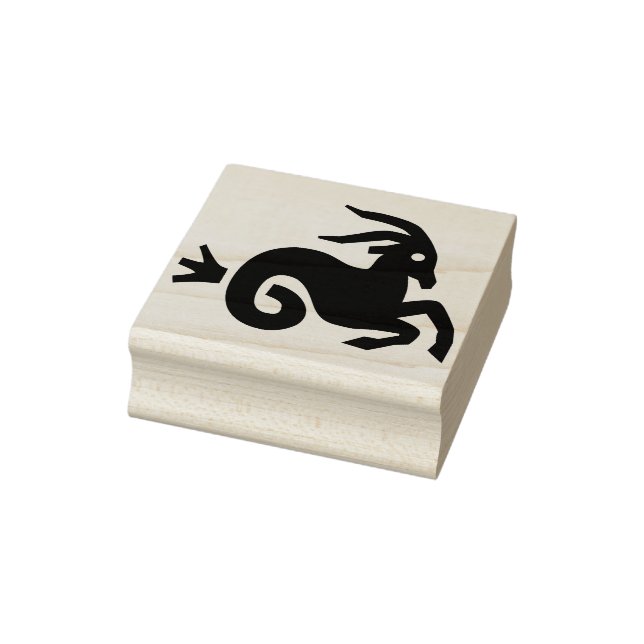 Ziegenkunst-Briefmarke Gummistempel (Stempel)