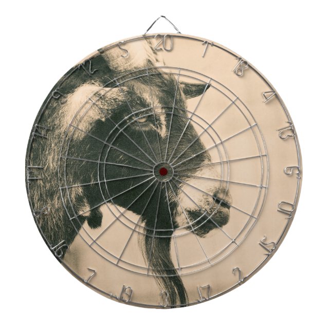 Ziegenprofil Dartscheibe (vorne)