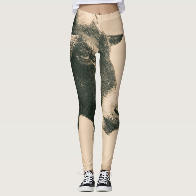 Ziegenprofil Leggings (Vorderseite)