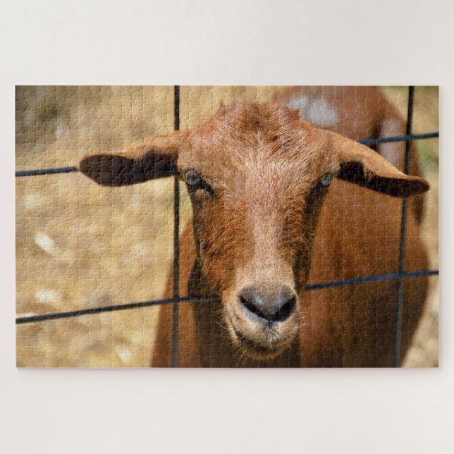 Ziegenprofil Puzzle (Horizontal)