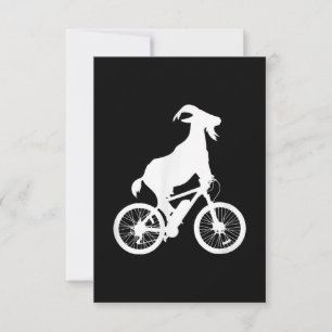 Ziegenradfahrer Funny Goat Lover Graphic RSVP Karte