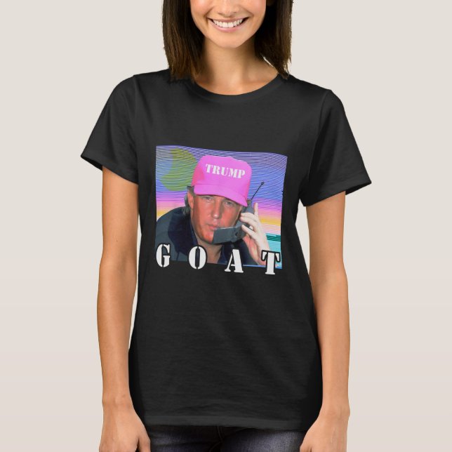 Ziegenrepublikanischer Konservativer Trump 2024 Fu T-Shirt (Vorderseite)