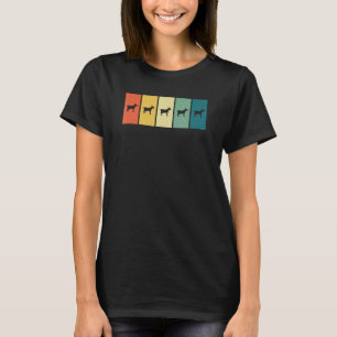 Ziegenretro Sonnenuntergang Bauer Landwirtschaft T-Shirt