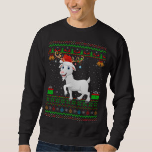 Ziegenweihe Weihnachtsmannmütze Match Ugly Goat We Sweatshirt