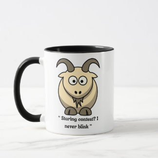 Ziegenwettbewerb Tasse-''Staring? Ich blinke nie Tasse