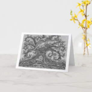 ZIEGER, MEDIEVAL LAIR, FANTASY FOLART Blank Karte
