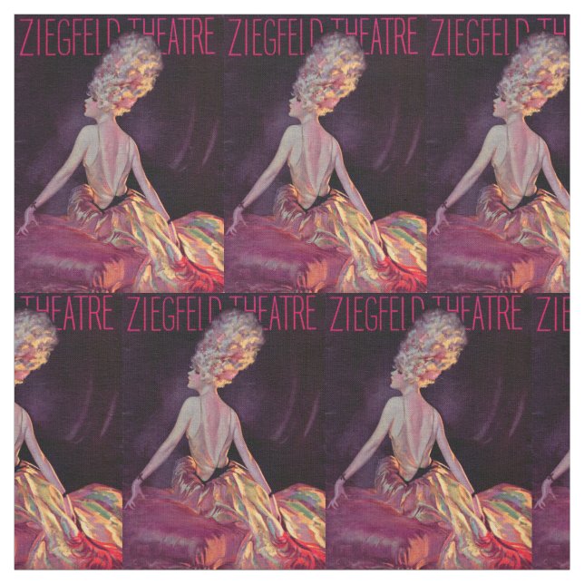 Ziegfeld Theaterprogramm-Abdeckungsdruck 1927 Stoff (Muster)