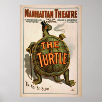 ZIEGFELD'S TURTLE Play VAUDEVILLE Poster
