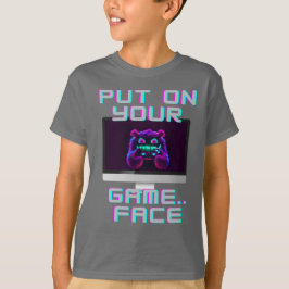Zieh deinen Game Face an - ein unscharfer Monster- T-Shirt