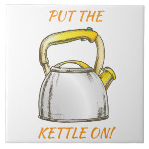 Zieh den Kettle an! Bearbeiten von Text Fliese