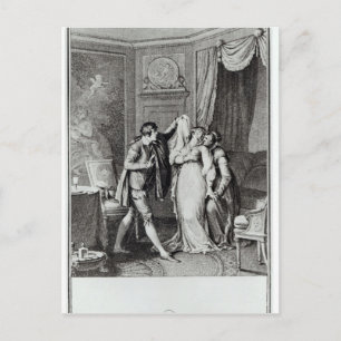 "Zieh diesen Schleier aus Kapitel 7 des Postkarte