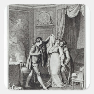 "Zieh diesen Schleier aus Kapitel 7 des Quadratischer Aufkleber