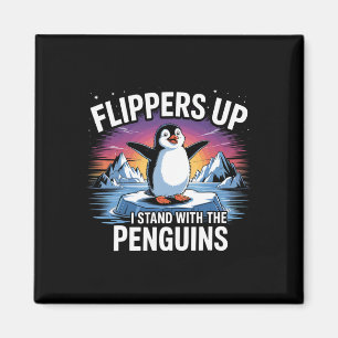 Zieh mich auf, mit den Pinguinen lustige Trump Magnet