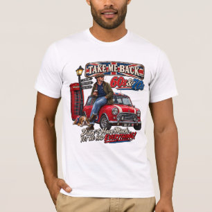 Zieh mich zurück 60er & 70er Retro T-Shirt