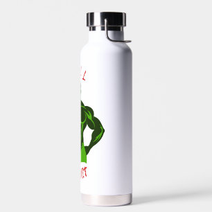 Zieh oder gib auf - Hardcore-Bodybuilding-Motivati Trinkflasche