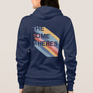 Ziehe den Kopf mit dem Logo auf der Rückseite ab Hoodie