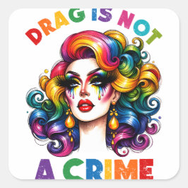 Ziehen ist kein Verbrechen Quadratischer Aufkleber
