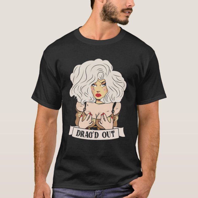 Ziehen Sie das Puppenkreuz "Queen Race" heraus T-Shirt (Vorderseite)