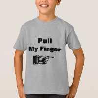 Ziehen Sie den Finger-T - Shirt.
