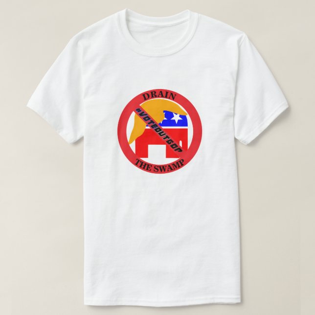 ZIEHEN SIE DIE SCHWAMP #VOTEOUTGOP T-Shirt (Design vorne)