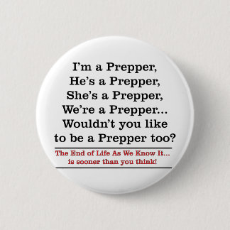 Ziehen Sie ein Prepper ein Button