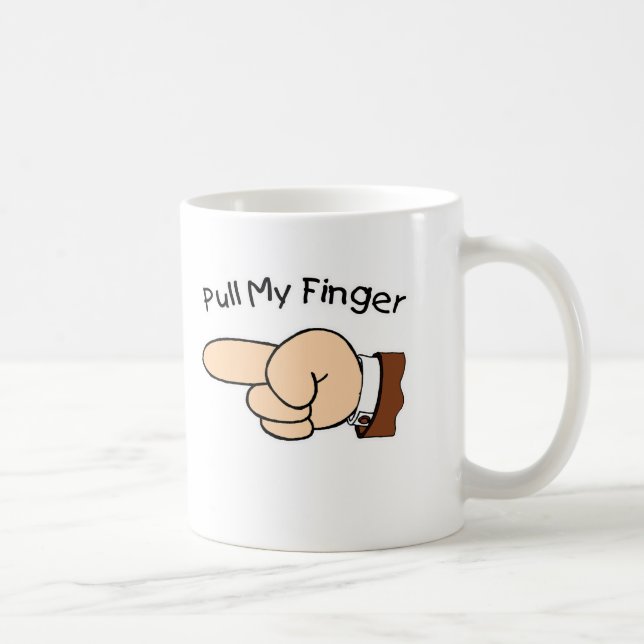 Ziehen Sie meine Finger-Kaffee-Tasse Kaffeetasse (Rechts)