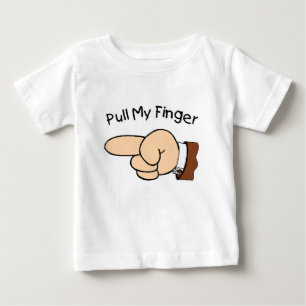 Ziehen Sie meine lange Hülse des Finger-Säuglings Baby T-shirt