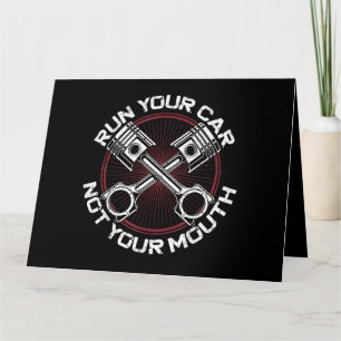 Ziehen Sie Racing Race Car Vintag Führen Sie Ihr A Karte