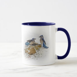 Ziehen Sie sich - blaue Jay-Vögel zurück Tasse