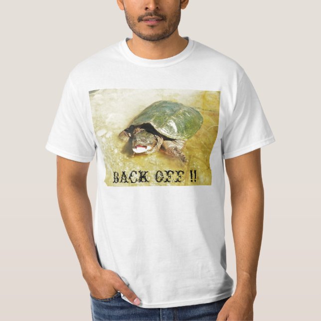 ZIEHEN SIE SICH! ZURÜCK! Snappping Schildkröte-T - T-Shirt (Vorderseite)