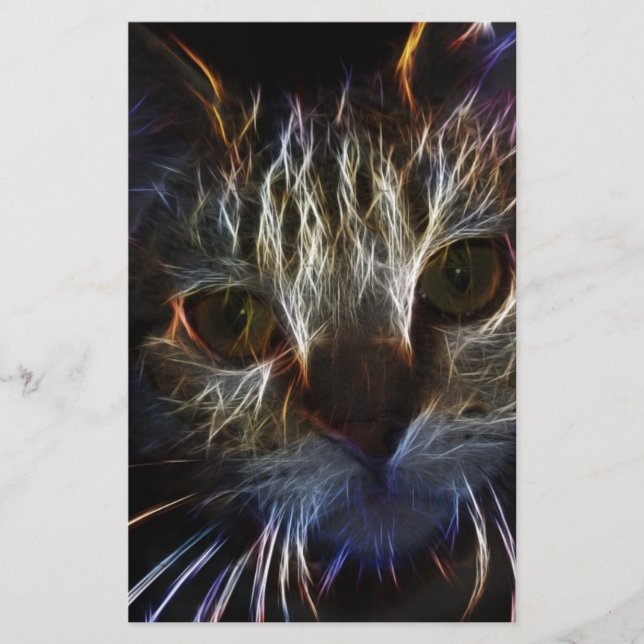 Ziehende Katzengesichtskunst, aus leicht - gotisch (Vorderseite)