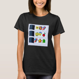 Ziehverschluss-Glücksspiel öffnet Lose Einfacher S T-Shirt