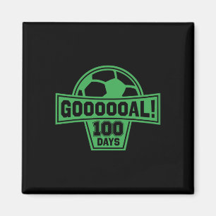 Ziel! 100 Tage Schule Fußball 100. Tag der Schule Magnet