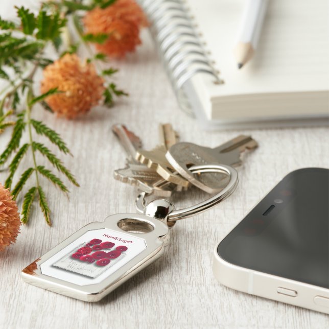 Ziel_4_Variationen auf dem Ruby-Metall Schlüsselanhänger (Seite)