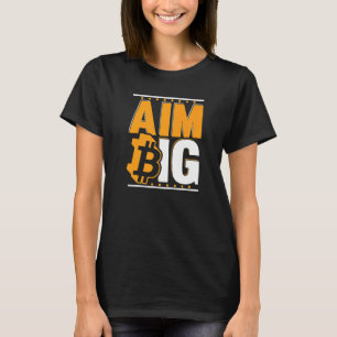 Ziel Big Blockchain Crypto Currency Bitcoin T-Shirt