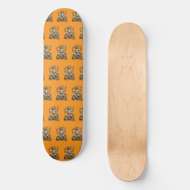 Ziel Bringer der brennenden Fackel Skateboard (Vorderseite)