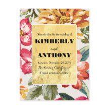 Ziel der Blume Save the Date