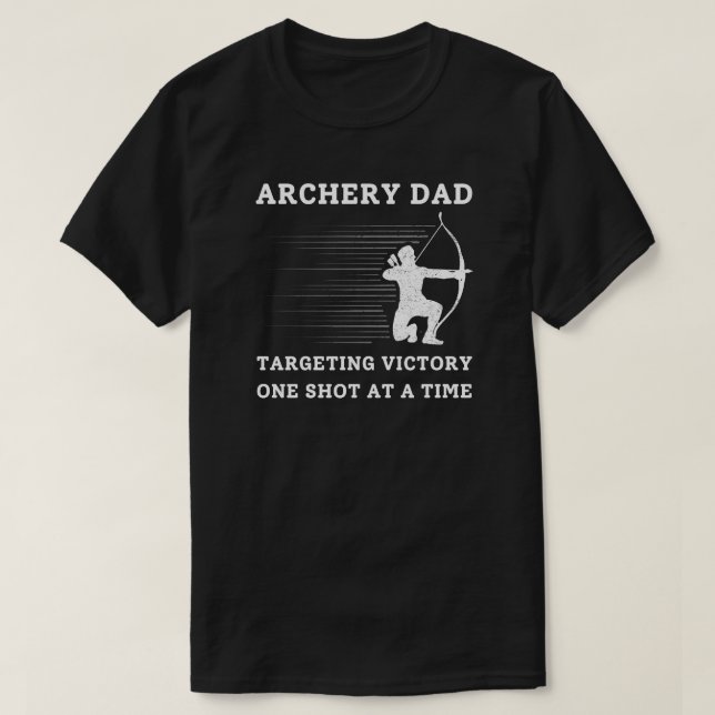 Ziel des Sieges | Archery Vater T-Shirt (Design vorne)