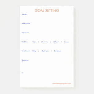 Ziel-Einstellung Post-it Klebezettel