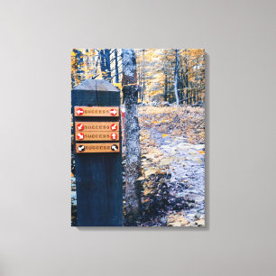 Ziel "Erfolg" Leinwanddruck